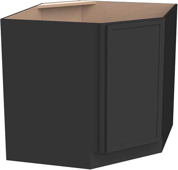 Diagonal Corner Kitchen Cabinet – Solid Wood – Freestanding Storage Organizer - Image 5