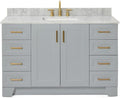 ARIEL 55" Grey Bathroom Vanity by Ariel