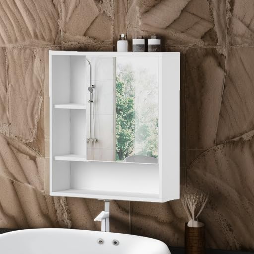ChooChoo Bathroom Wall Mirror Cabinet, Medicine Cabinet - Image 6