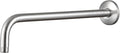 OFFO Shower Arm with Flange, 12 in Brushed Nickel Wall Mount Replacement Angle by OFFO
