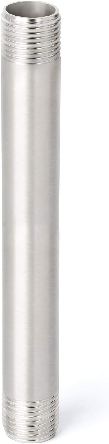 TAISHER 2PCS Stainless Steel Pipe Fittings, 1/4" NPT x 1/4" NPT Male Threaded - Image 2
