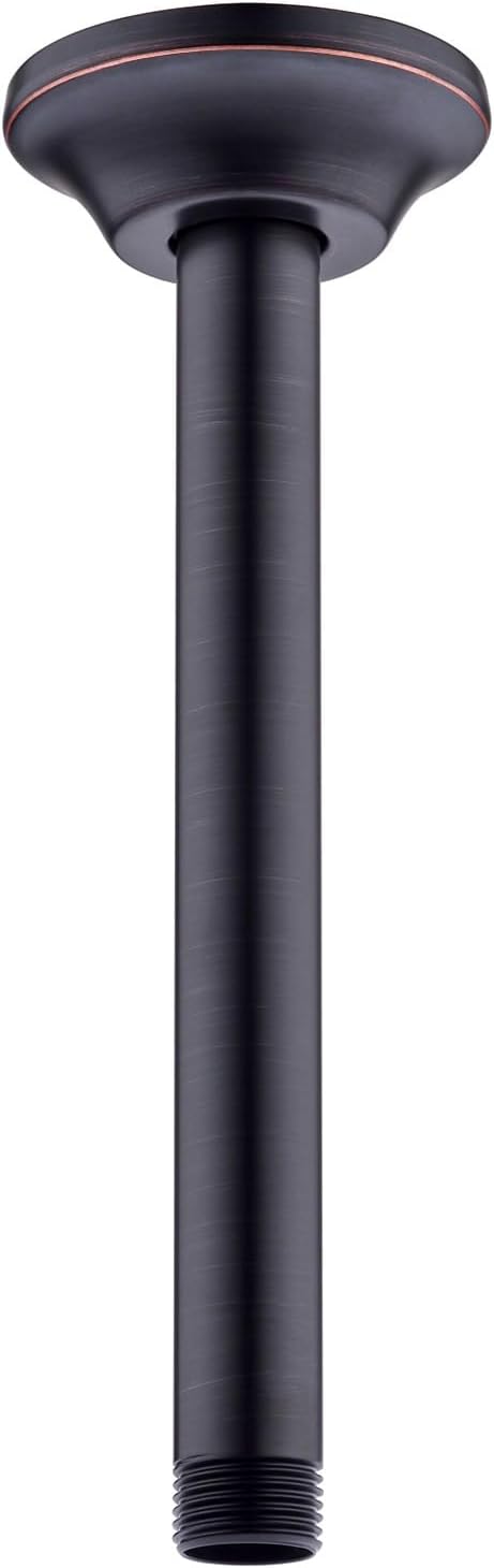 BESTILL 8 Inch Ceiling Mount Rain Shower Head Arm and Flange, Oil Rubbed Bronze by BESTILL