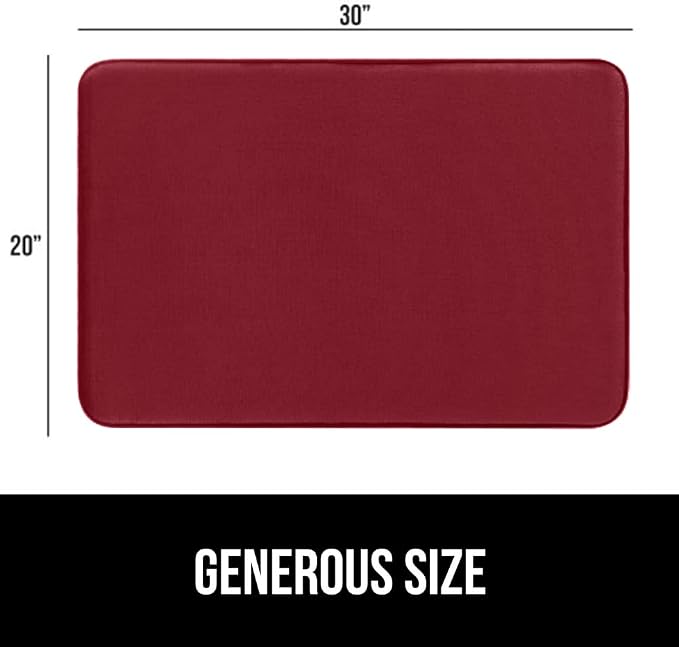 GORILLA GRIP Memory Foam Bath Mat, Soft Absorbent Velvet Bathroom Mats - Image 2