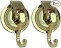Heavy Duty Vacuum Shower Hooks, Glass Suction Cup Bathroom Robe Hooks by YSSILADI