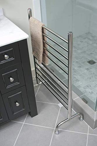 Amba SAFSB-24 Solo 24" Freestanding 10 Bar Towel Warmer in Brushed - Image 4