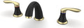 Bathroom Sink Faucet, Faucet for Bathroom Sink, Widespread Black and Gold by Unknown