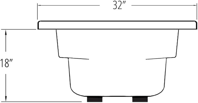 Carver Tubs - AR6032 - Modern White Fiberglass Soaking Bathtub - Image 6