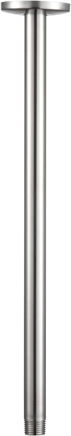 OFFO Shower Arm with Flange, 16 in Brushed Nickel Ceiling Mount Replacement by OFFO