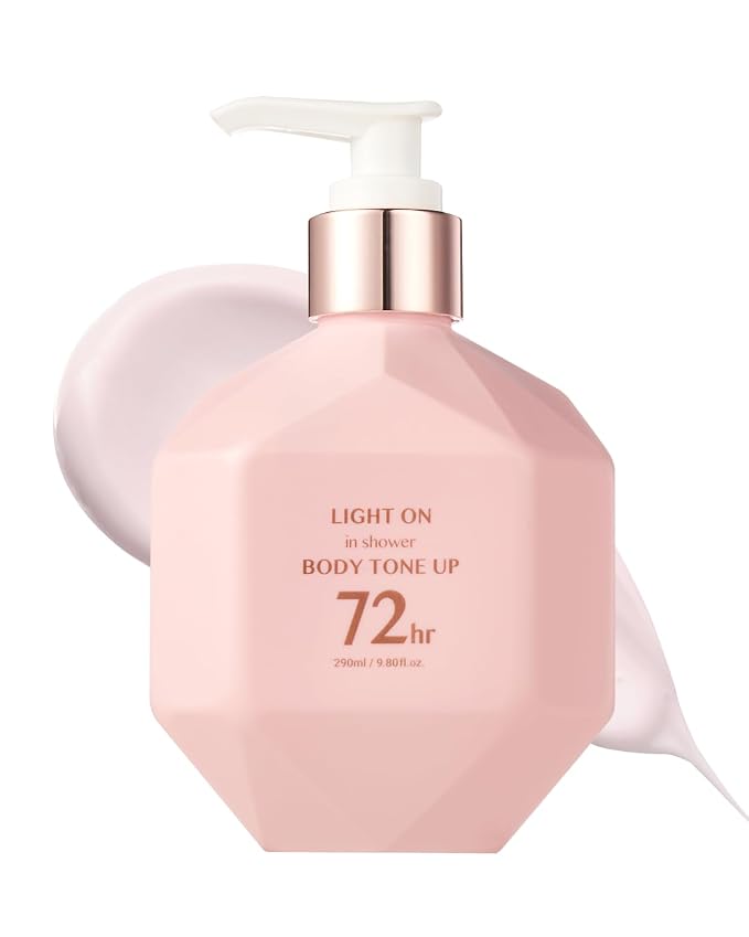 BOM Light On In Shower Body Tone Up Lotion 9.80 fl.oz, Lightweight Non-Greasy by BOM