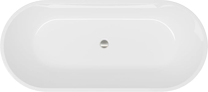 FerdY 67" Bali Elite Acrylic Freestanding Bathtub, Gracefully Shaped - Image 6