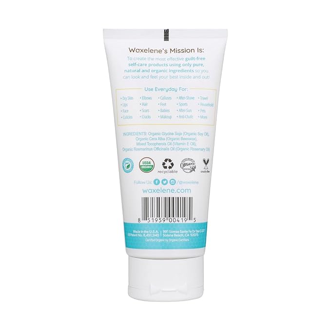 Waxelene Multipurpose Ointment Large Tube, Organic Aerated Balm the Petroleum - Image 2