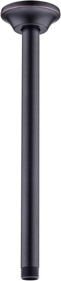 BESTILL 12 Inch Ceiling Mount Rain Shower Head Arm and Flange, Oil Rubbed Bronze by BESTILL