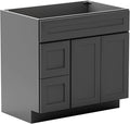 KitchenMan Bathroom Vanity 36 Inch Unassembled Bathroom Sink Cabinet by KitchenManLiving