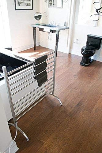 Amba Solo 33" Freestanding 10 Bar Towel Warmer in Brushed - Image 3