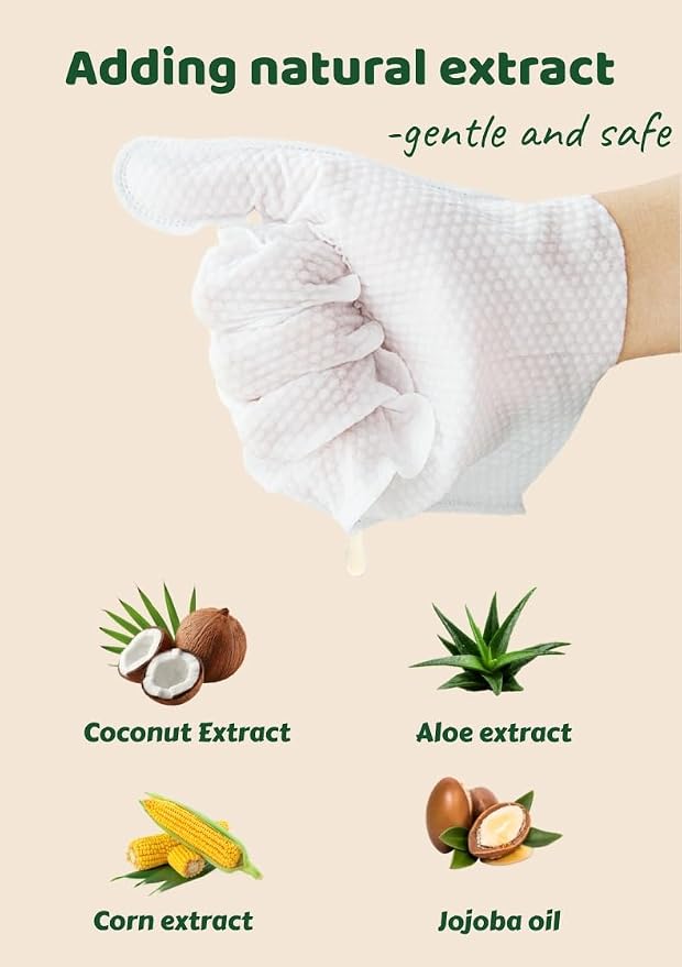20-Pack Extra Thick Pet Cleaning Glove Wipes - Image 3