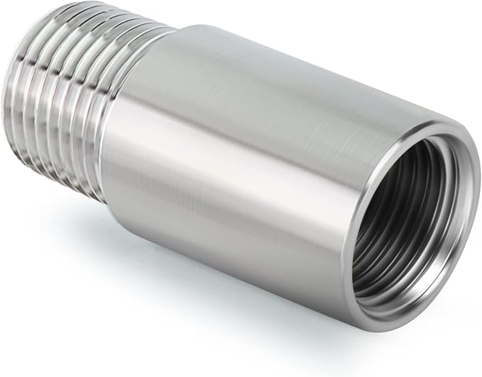 TAISHER 2PCS Stainless Steel Pipe Fittings, 3/8" NPT Male x 3/8" NPT Female - Image 2
