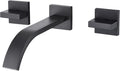 sumerain Black Bathroom Faucet Wall Mount Lavatory Faucet Includes Rough in by SUMERAINFAUCETS