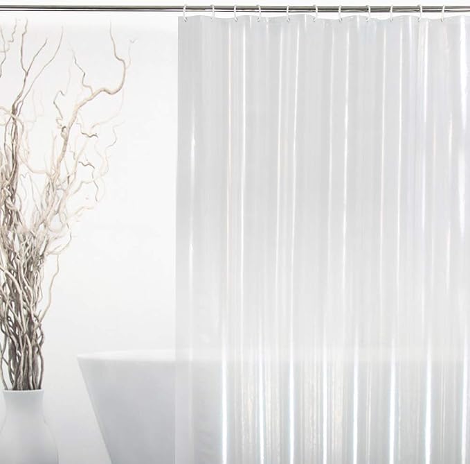 EurCross 72 x 108 inch Extra Long Clear Shower Curtain Liner by EurCross