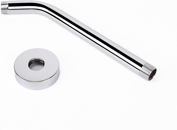 HarJue Shower Arm with Flange and Teflon Tape, Wall Mounted Shower Pipe 304 - Image 7