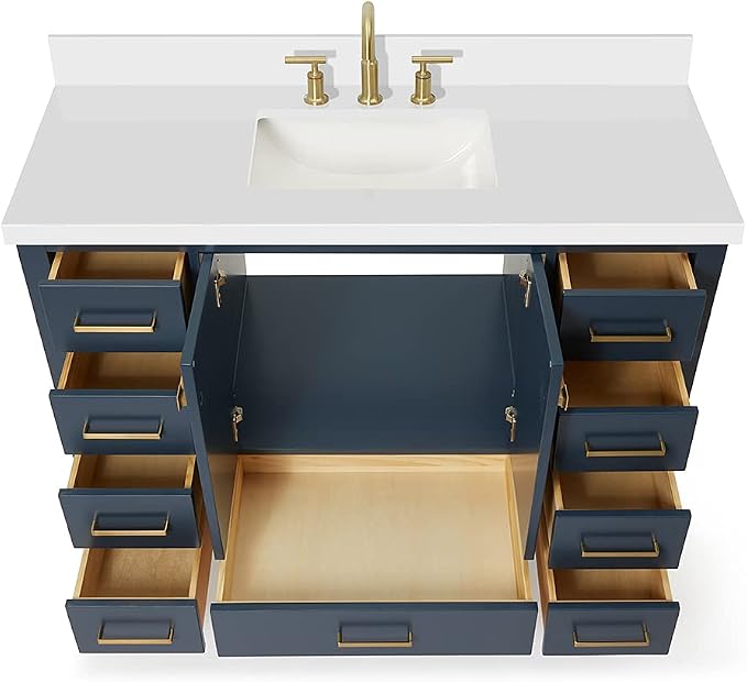 ARIEL 49" Midnight Blue Bathroom Vanity - Image 6