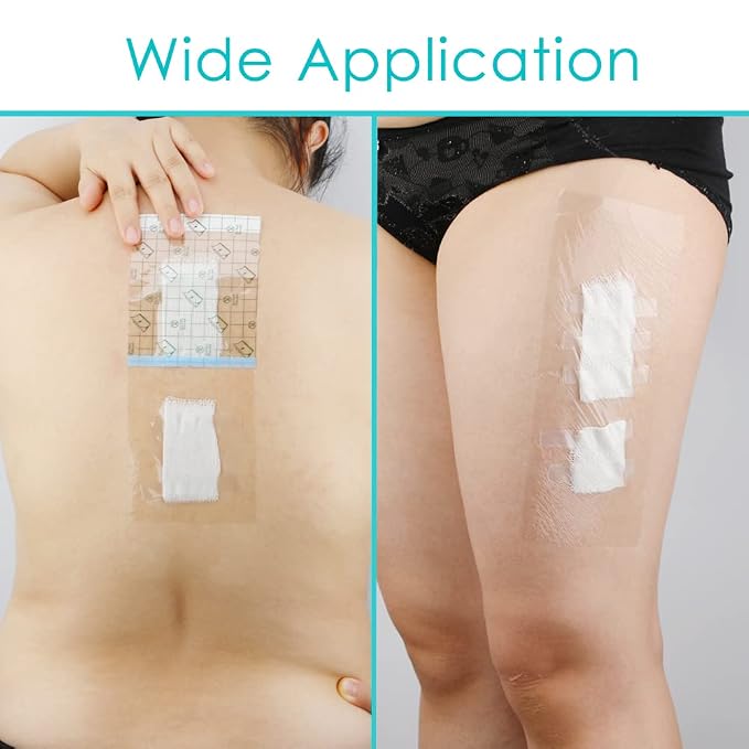 50 Pcs Waterproof Shower Protector | 4x10 Inch Knee Replacement Surgery Bandage - Image 6