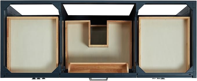ARIEL Monroe 54 inch Bathroom Vanity Without Sink in Midnight Blue, Bathroom - Image 4