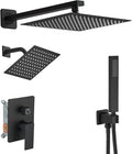 Shower Faucet Set Matte Black Shower System, Knob Switch Diverter Shower Faucet by YCAIKOI