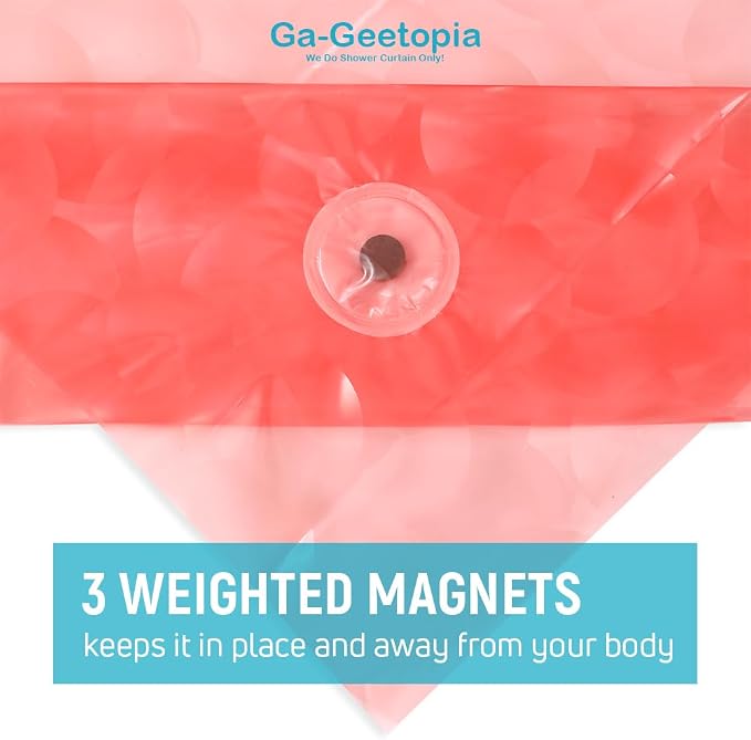 Ga-Geetopia EVA 3D Coral Pearl Water Cube Plastic Shower Curtain Liner - Image 3