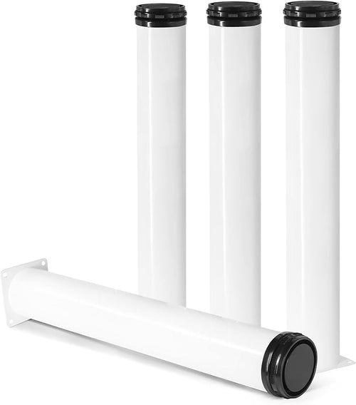 16 Inch Metal Furniture Legs Stainless Steel Adjustable Legs White Metal Legs by Masendelk