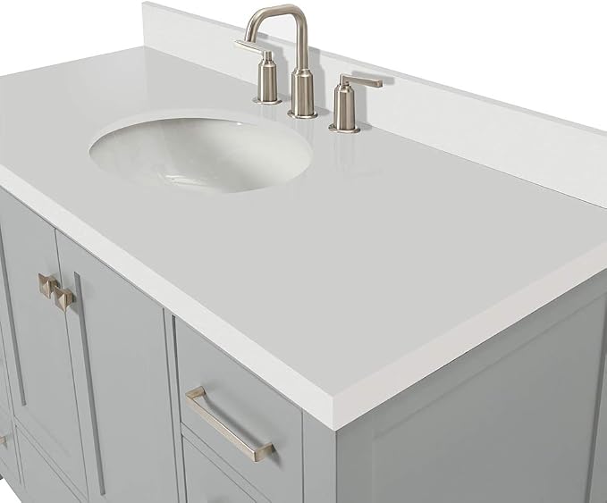 ARIEL 49" Grey Bathroom Vanity - Image 6
