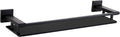 LANC Black Bathroom Shelves Glass Shelf 20-Inch Floating Tempered Glass Shelf by LANC