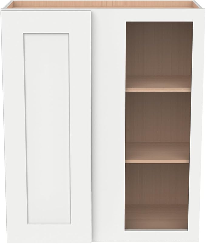 Solid Hardwood Wall Blind Corner Cabinets, Adjustable Shelves, Soft-Close Doors - Image 5