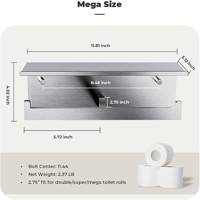Double Toilet Paper Holder - Image 4