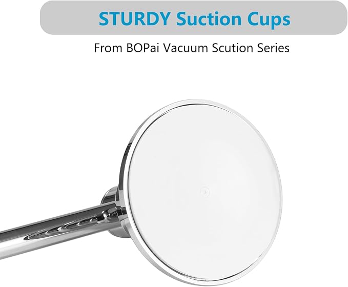 BOPai Extendable Suction Cup Towel Bar 17-28.5", Removeable Shower Door Mat Rod - Image 4