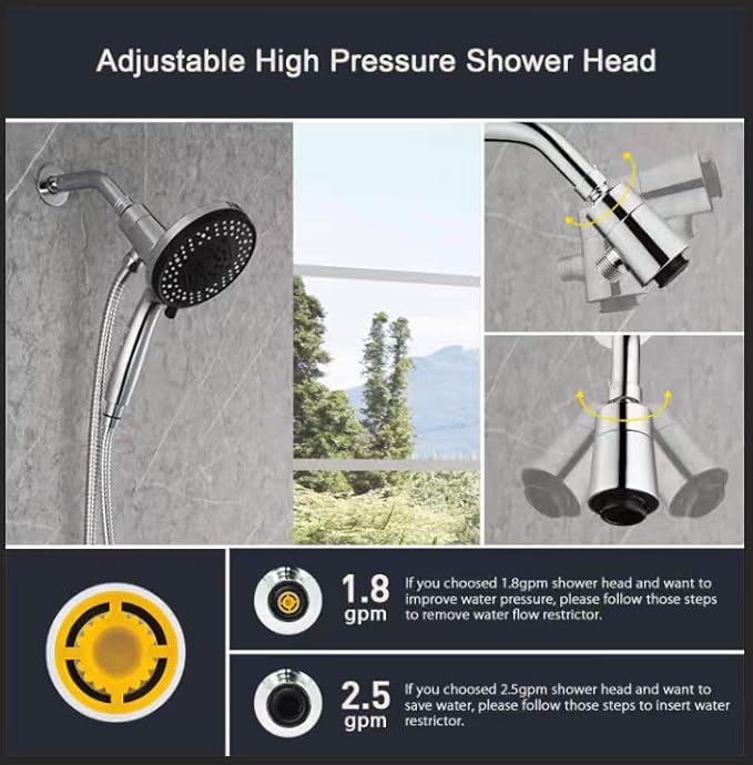 2.5 gpm Magnetic Shower Head - Image 5