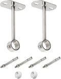 2Pcs ID25mm, Clothes Rail mounting Bracket, Shower Curtain Closet tie Rod by Ohamtes