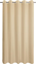 River Dream Extra Long No Hook Beige Shower Curtain or Liner by RiverDream