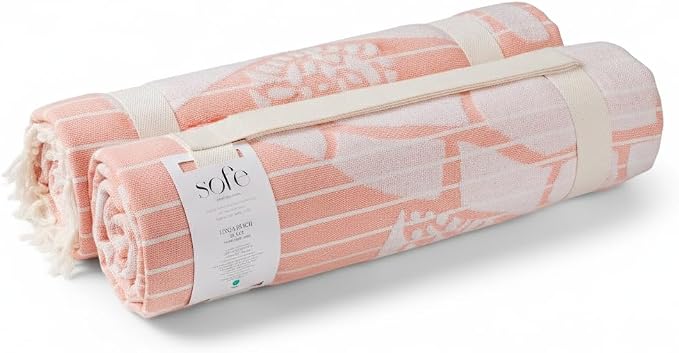 SOFE H&L | LINVIA Foutah Quick Dry Beach Towel Pack of 2 CARETTA - Image 2