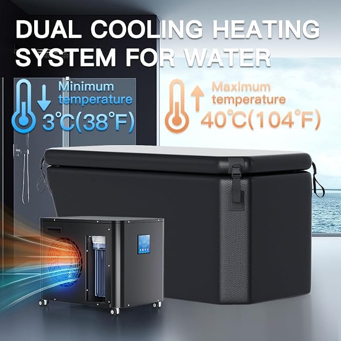 Cold Plunge Tub with Water Chiller Ice Bath Tub and Chiller - Image 2