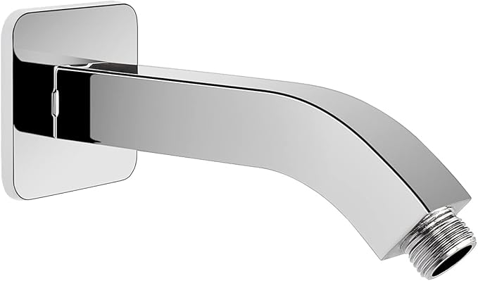HarJue Shower Arm with Flange and Teflon Tape, Wall Mounted Square Shower Pipe by HOME