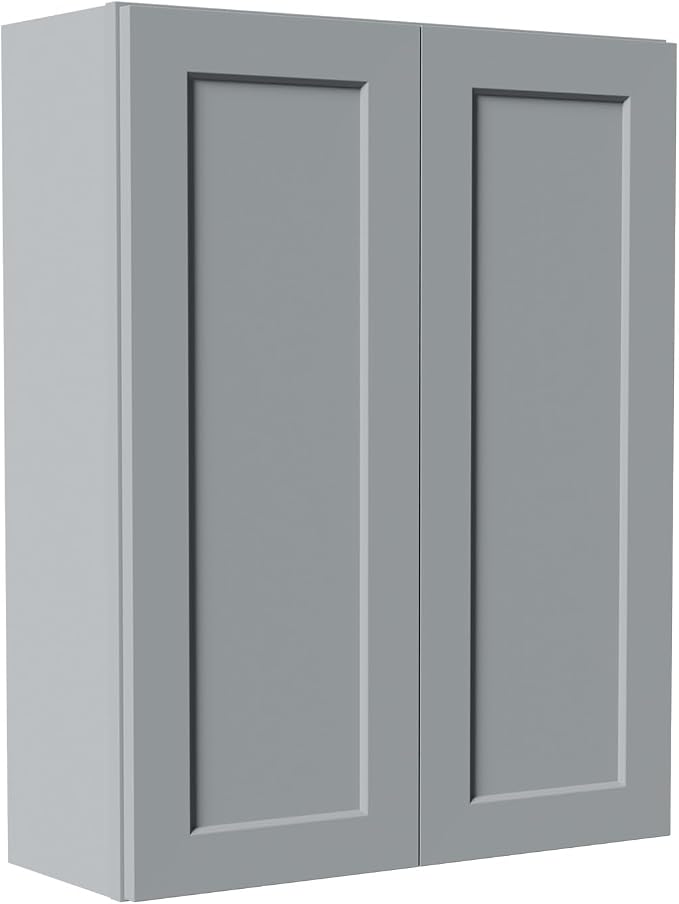 33 Inch Laundry Room Cabinets Wall Mounted, Solid Wood Over The Toilet Storage by Mkosoll