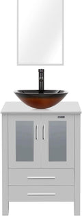 eclife 24" Modern Bathroom Vanity Sink Combo Freestanding Cabinet by eclife