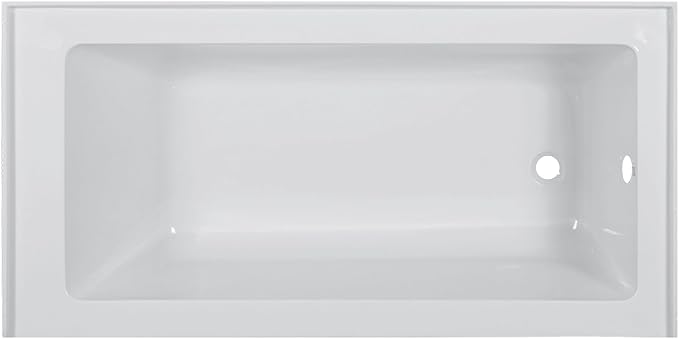 Fine Fixtures Acrylic, Fiberglass Alcove Soaking Bathtub - Image 3