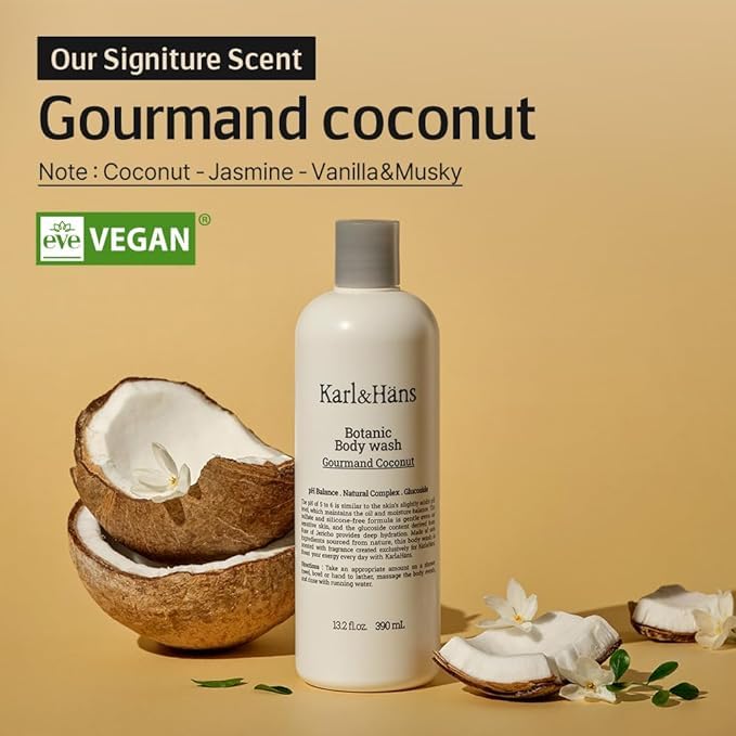 Karl&Hans Botanic Gourmand Coconut Vegan Body Wash - Image 2