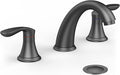 Bathroom Sink Faucet, Faucet for Bathroom Sink, Widespread Matte Black Bathroom by Unknown