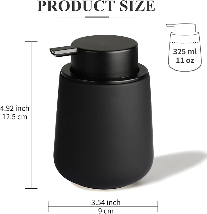 BosilunLife Foam Hand Soap Dispenser - 12 oz Bathroom Lotion Hand Pump - Image 6