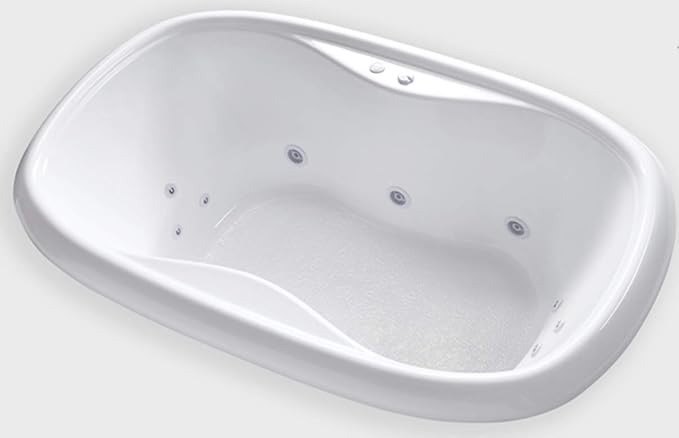 Carver Tubs - TOD6841 - Modern Acrylic Fiberglass Whirlpool Tub Water Massage - Image 2