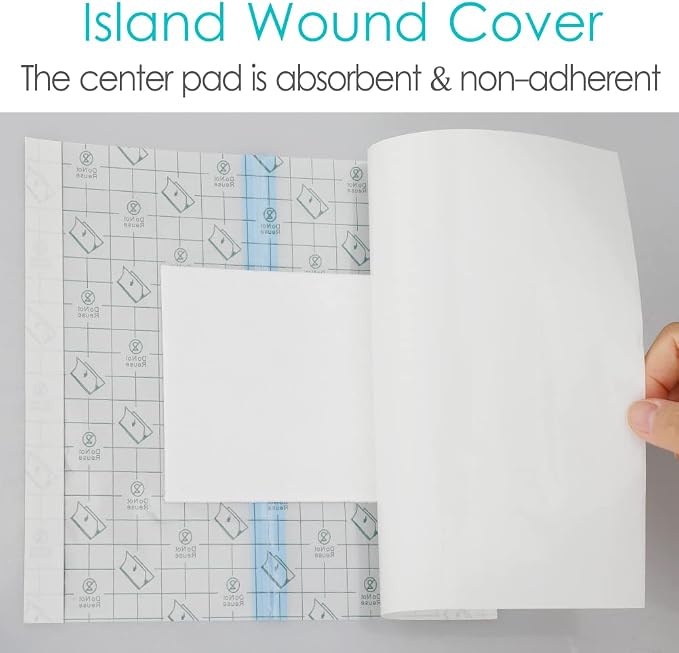 Waterproof Shower Cover Shields, Non-Stick Center Pad - Image 6