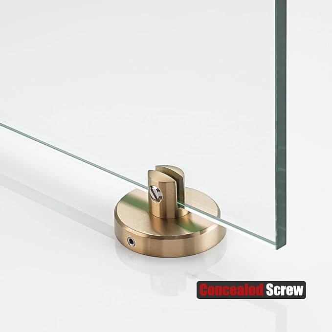 JQK Bathroom Glass Shelf, Tempered Glass Shower Storage 24 by 5 inches - Image 9