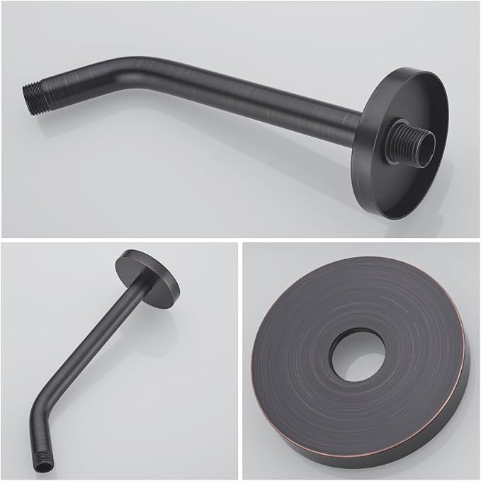 Shower Arm with Flange, Made of 304 Stainless Steel Shower Extension Extender - Image 7